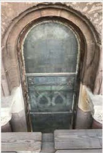 Stained glass window before restoration